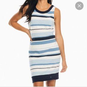 Southern Tide Mabel Striped Dress- Nautical Navy Sz L